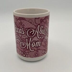 Texas A&M Coffee Mug Mom Maroon Lace Floral Collegiate Ceramic Cup